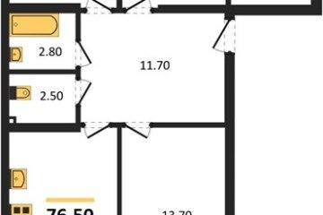 Фото №1: 3-комнатная квартира 76 м² - Краснодар, мкр. Прикубанский внутригородской округ, 