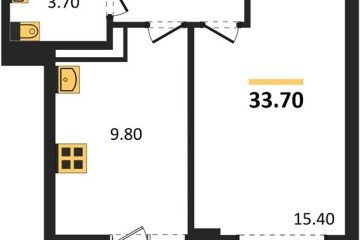 Фото №1: 1-комнатная квартира 33 м² - Краснодар, мкр. Прикубанский внутригородской округ, ул. Конгрессная, лит16