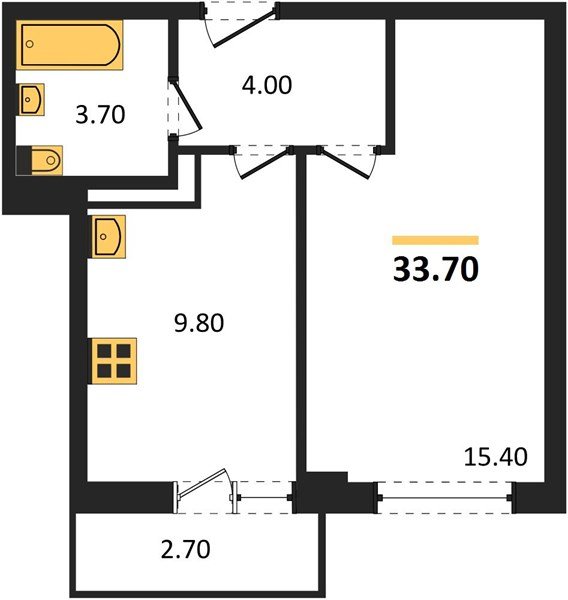 Фото №1: 1-комнатная квартира 33 м² - Краснодар, жилой комплекс Нeo-квартал Красная Площадь, мкр. Прикубанский внутригородской округ, ул. Конгрессная, лит16