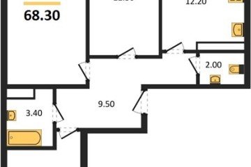 Фото №1: 3-комнатная квартира 69 м² - Краснодар, мкр. Прикубанский внутригородской округ, ул. Конгрессная, лит16