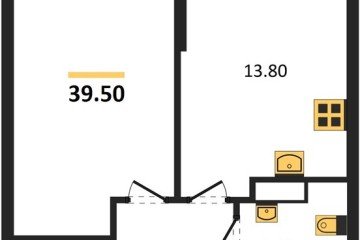 Фото №1: 1-комнатная квартира 39 м² - Краснодар, мкр. Догма Парк, ул. Анны Ахматовой, 22лит