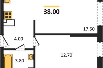 Фото №1: 1-комнатная квартира 38 м² - Краснодар, мкр. Догма Парк, ул. Анны Ахматовой, 22лит