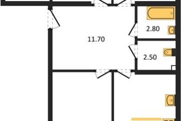 Фото №1: 3-комнатная квартира 76 м² - Краснодар, мкр. Догма Парк, ул. Анны Ахматовой, 22лит