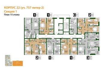 Фото №5: 2-комнатная квартира 59 м² - Краснодар, мкр. Догма Парк, ул. Анны Ахматовой, 22лит