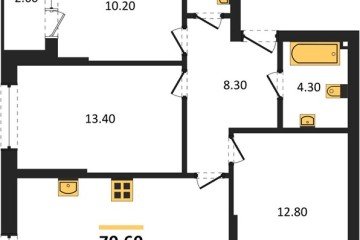 Фото №1: 3-комнатная квартира 70 м² - Краснодар, мкр. Догма Парк, ул. Анны Ахматовой