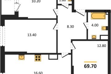Фото №1: 3-комнатная квартира 69 м² - Краснодар, мкр. Догма Парк, ул. Анны Ахматовой