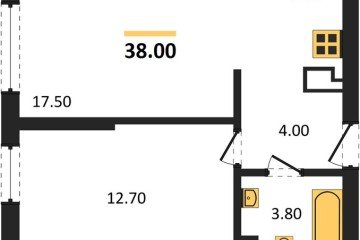 Фото №1: 1-комнатная квартира 38 м² - Краснодар, мкр. Прикубанский внутригородской округ, ул. Анны Ахматовой