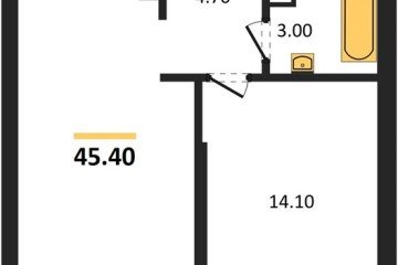 Фото №1: 1-комнатная квартира 45 м² - Краснодар, мкр. Прикубанский внутригородской округ, ул. Анны Ахматовой