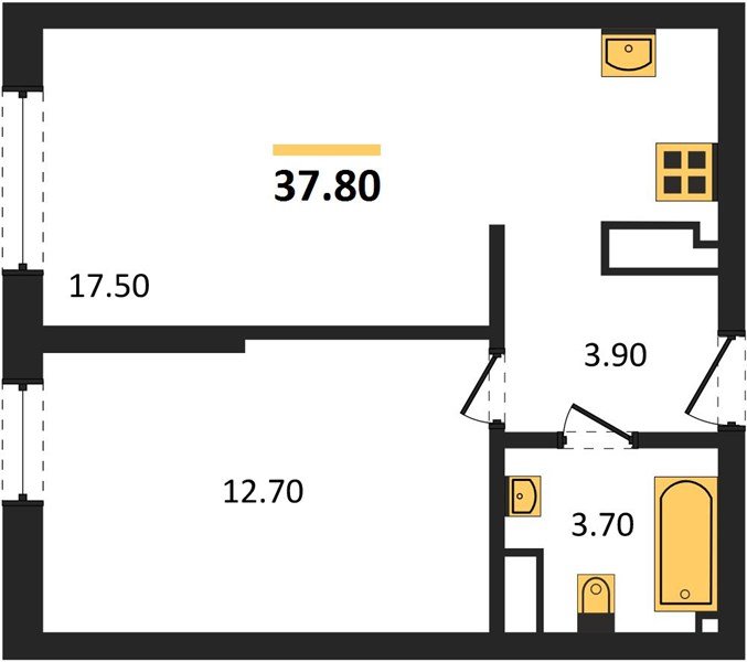 Фото №1: 1-комнатная квартира 37 м² - Краснодар, Догма Парк, мкр. Прикубанский внутригородской округ, ул. Анны Ахматовой