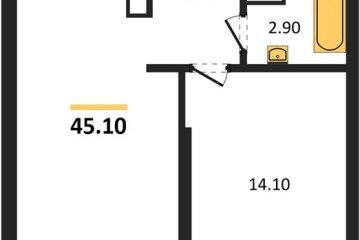 Фото №1: 1-комнатная квартира 45 м² - Краснодар, мкр. Прикубанский внутригородской округ, ул. Анны Ахматовой