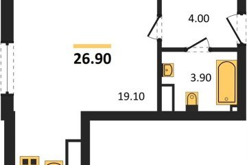 Фото №1: Студия 26 м² - Краснодар, мкр. Прикубанский внутригородской округ, ул. Анны Ахматовой