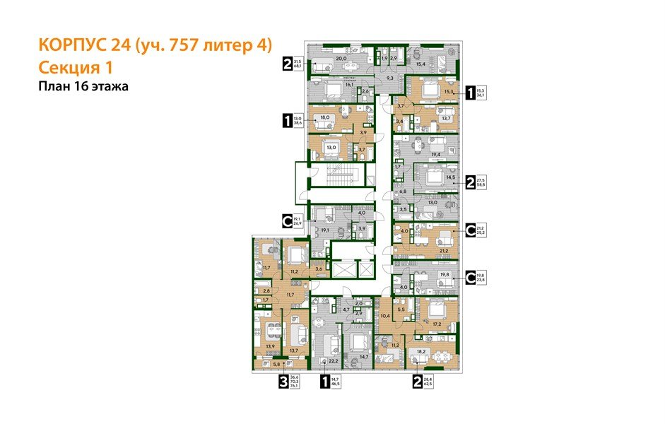 Фото №8: 2-комнатная квартира 58 м² - Краснодар, Догма Парк, мкр. Прикубанский внутригородской округ, ул. Анны Ахматовой