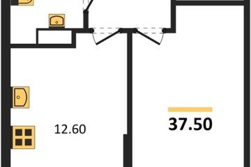 Фото №1: 1-комнатная квартира 37 м² - Краснодар, мкр. Прикубанский внутригородской округ, ул. Анны Ахматовой
