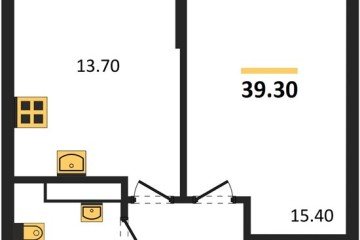 Фото №1: 1-комнатная квартира 39 м² - Краснодар, мкр. Прикубанский внутригородской округ, ул. Анны Ахматовой