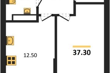 Фото №1: 1-комнатная квартира 37 м² - Краснодар, мкр. Прикубанский внутригородской округ, ул. Анны Ахматовой