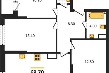 Фото №1: 3-комнатная квартира 69 м² - Краснодар, мкр. Прикубанский внутригородской округ, ул. Анны Ахматовой
