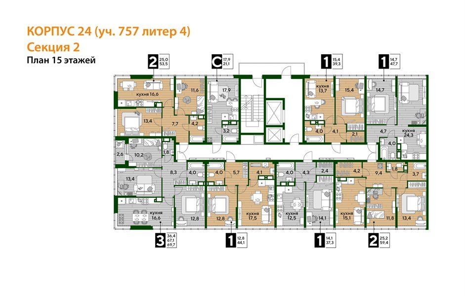 Фото №8: 1-комнатная квартира 44 м² - Краснодар, Догма Парк, мкр. Прикубанский внутригородской округ, ул. Анны Ахматовой