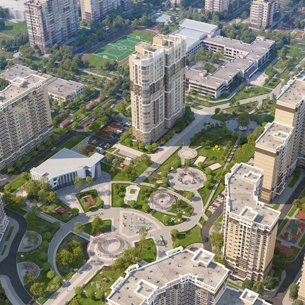 Фото №7: 2-комнатная квартира 74 м² - Краснодар, жилой комплекс Нeo-квартал Красная Площадь, мкр. Прикубанский внутригородской округ, ул. им. Мурата Ахеджака, 12к10