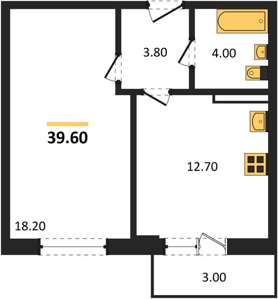 Фото №1: 1-комнатная квартира 39 м² - Краснодар, жилой комплекс Нeo-квартал Красная Площадь, ул. им. Мурата Ахеджака, 12к10