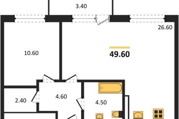 Фото №1: 1-комнатная квартира 49 м² - Краснодар, мкр. жилой комплекс Нeo-квартал Красная Площадь, ул. им. Мурата Ахеджака, 12к10