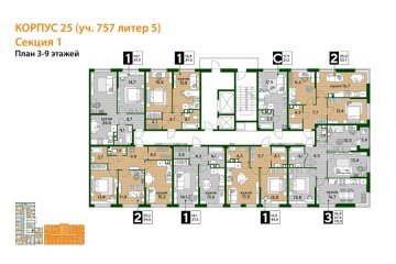 Фото №5: 1-комнатная квартира 47 м² - Краснодар, мкр. Прикубанский внутригородской округ, 