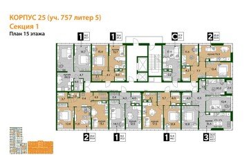 Фото №5: 1-комнатная квартира 47 м² - Краснодар, мкр. Прикубанский внутригородской округ, 