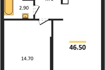 Фото №1: 1-комнатная квартира 46 м² - Краснодар, мкр. Прикубанский внутригородской округ, 
