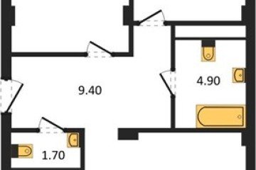 Фото №1: 2-комнатная квартира 76 м² - Краснодар, мкр. Прикубанский внутригородской округ, 