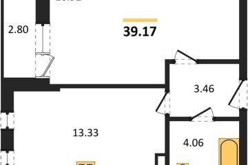Фото №1: 1-комнатная квартира 39 м² - Краснодар, мкр. Фестивальный, 