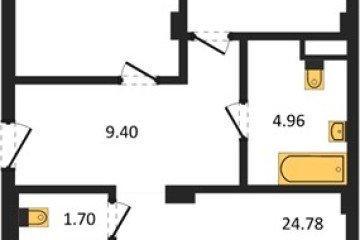 Фото №1: 2-комнатная квартира 76 м² - Краснодар, мкр. Фестивальный, 