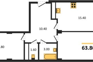 Фото №1: 2-комнатная квартира 65 м² - Краснодар, мкр. Фестивальный, ул. Круговая, 4/1