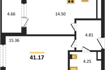 Фото №1: 1-комнатная квартира 40 м² - Краснодар, мкр. ЖК Тёплые Края, 