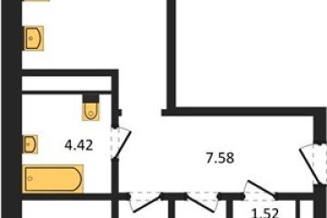 Фото №1: 2-комнатная квартира 57 м² - Краснодар, мкр. ЖК Тёплые Края, 