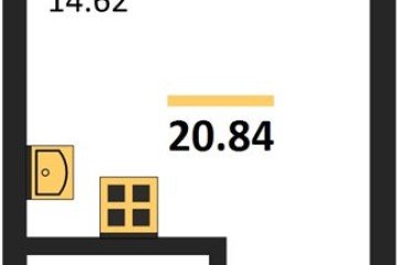 Фото №1: Студия 21 м² - Краснодар, мкр. ЖК Тёплые Края, 