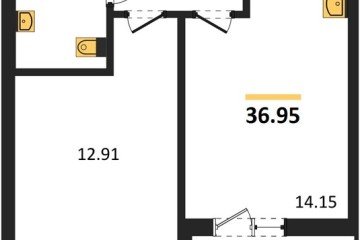 Фото №1: 1-комнатная квартира 37 м² - Краснодар, мкр. ЖК Тёплые Края, 