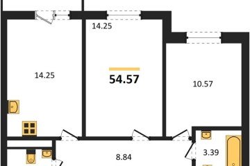 Фото №1: 2-комнатная квартира 53 м² - Краснодар, мкр. ЖК Тёплые Края,