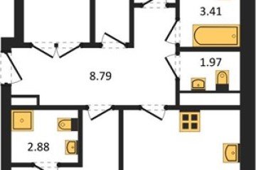 Фото №1: 3-комнатная квартира 72 м² - Краснодар, мкр. ЖК Тёплые Края, 