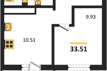 Фото №1: 1-комнатная квартира 33 м² - Краснодар, мкр. ЖК Тёплые Края, 