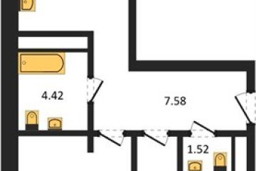 Фото №1: 2-комнатная квартира 59 м² - Краснодар, мкр. ЖК Тёплые Края, 