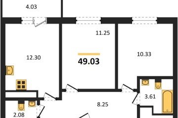 Фото №1: 2-комнатная квартира 48 м² - Краснодар, мкр. ЖК Тёплые Края, 