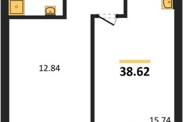 Фото №1: 1-комнатная квартира 38 м² - Краснодар, мкр. ЖК Тёплые Края, 