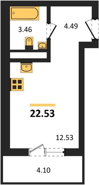 Фото №1: Студия 22 м² - Краснодар, Прикубанский внутригородской округ, мкр. ЖК Тёплые Края