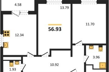 Фото №1: 2-комнатная квартира 56 м² - Краснодар, мкр. ЖК Тёплые Края, 