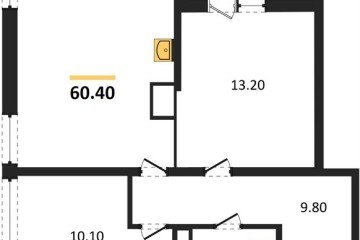 Фото №1: 2-комнатная квартира 60 м² - Краснодар, мкр. жилой комплекс Самолёт-6, 