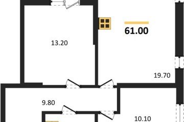 Фото №1: 2-комнатная квартира 61 м² - Краснодар, мкр. Прикубанский внутригородской округ, 