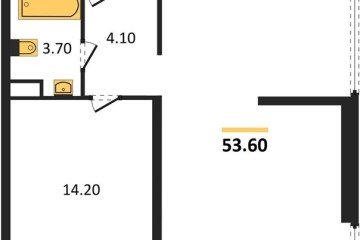 Фото №1: 2-комнатная квартира 53 м² - Краснодар, мкр. Прикубанский внутригородской округ, 