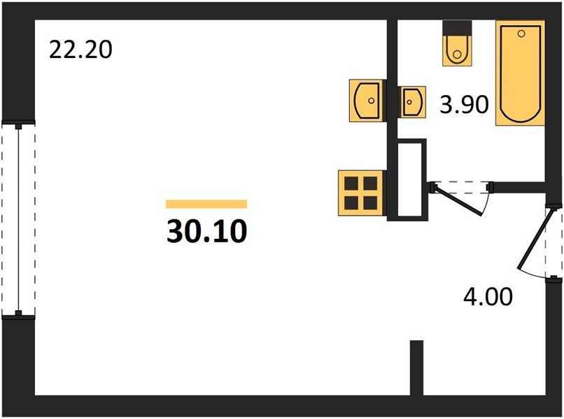 Фото №1: Студия 30 м² - Краснодар, Прикубанский внутригородской округ, мкр. жилой комплекс Самолёт-6