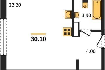 Фото №1: Студия 30 м² - Краснодар, мкр. жилой комплекс Самолёт-6, 