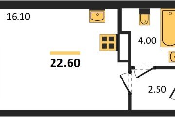 Фото №1: Студия 22 м² - Краснодар, мкр. жилой комплекс Самолёт-6, 