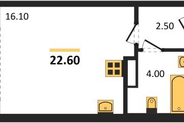 Фото №1: Студия 22 м² - Краснодар, мкр. жилой комплекс Самолёт-6, 